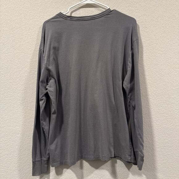 Men's grey long sleeve pocket tee Size S - Picture 3 of 6